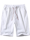 Men's Casual Solid Color Breathable Cotton Shorts