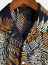 Men's Short Sleeve Chest Pocket Cotton Print Shirt