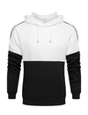 Men's Color Block Outdoor Casual Long Sleeve Pullover Hoodie Sweatshirts