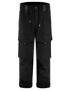 Men's Windproof Thickened Fleece Work Trousers Multi-Pocket Outdoor Sport Cargo Pants