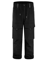 Men's Windproof Thickened Fleece Work Trousers Multi-Pocket Outdoor Sport Cargo Pants