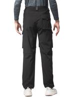 Men's Windproof Thickened Fleece Work Trousers Multi-Pocket Outdoor Sport Cargo Pants