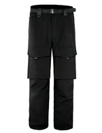 Men's Windproof Thickened Fleece Work Trousers Multi-Pocket Outdoor Sport Cargo Pants