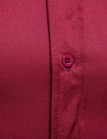Men's Solid Color Classic Button Up Long Sleeve Casual Shirt