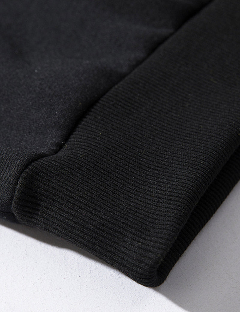 Men's Casual Color Block Round Long Sleeve Sweatshirt