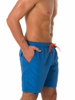 Men's Casual Summer Solid Color Beach Shorts Swimming Trunks