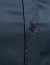 Men's Solid Color Classic Button Up Long Sleeve Casual Shirt