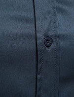 Men's Solid Color Classic Button Up Long Sleeve Casual Shirt