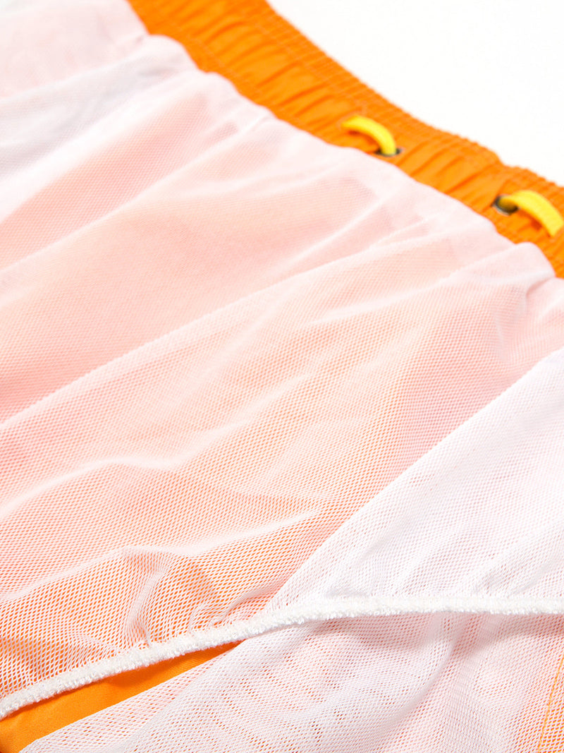 Men's Casual Summer Solid Color Beach Shorts Swimming Trunks