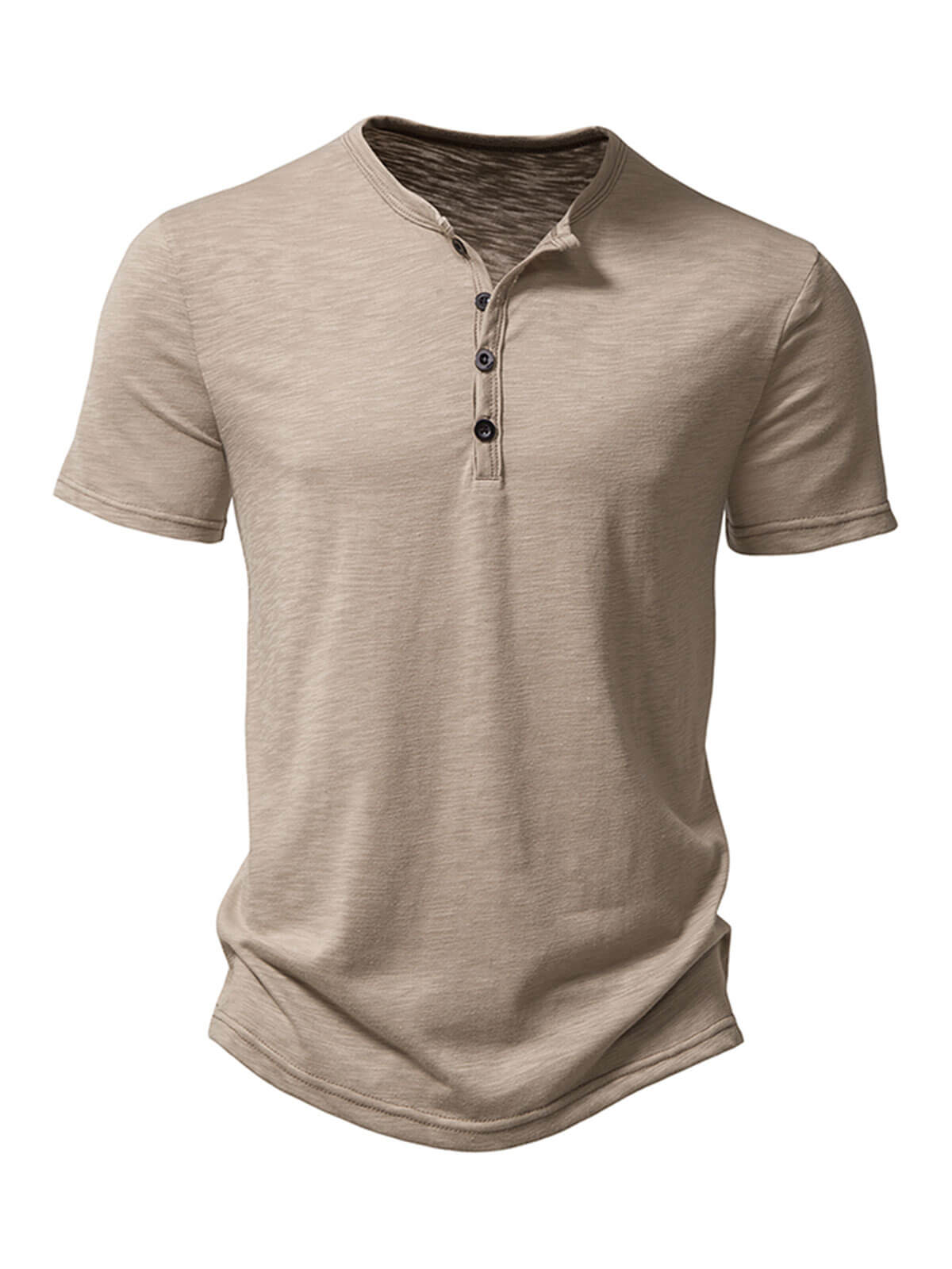 Men's Summer Solid Color Casual Short Sleeve T-Shirt