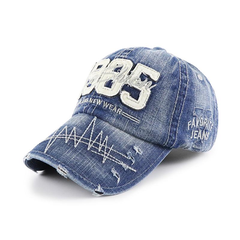 Men's Classic Retro Ripped Cowboy Baseball Cap