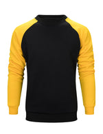 Men's Casual Color Block Round Long Sleeve Sweatshirt