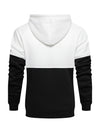 Men's Color Block Outdoor Casual Long Sleeve Pullover Hoodie Sweatshirts