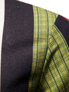Men's Henley Collar Vintage Rainbow Striped Short Sleeve Shirt