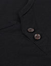 Men's Casual Solid Color Short Sleeve Henley T-shirt