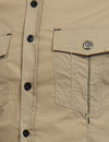 Men's Cotton Casual Pocket Hiking Outdoor Button Long Sleeve Shirt