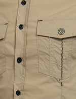 Men's Cotton Casual Pocket Hiking Outdoor Button Long Sleeve Shirt