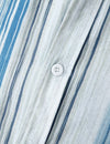 Men's Light Blue Striped Soft Casual Button Up Long Sleeve Lapel Shirt
