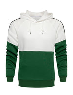 Men's Color Block Outdoor Casual Long Sleeve Pullover Hoodie Sweatshirts