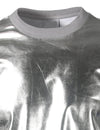 Metallic Gold Shiny Shirts Nightclub Styles Hoodies