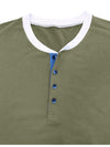 Men's Casual Solid Color Crew Neck Long Sleeve Shirt