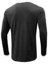 Men's Casual Solid Color Crew Neck Long Sleeve Shirt