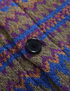 Men's Soft Vintage Casual Button Striped Retro Cardigan Sweater