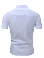 Men's Outdoor Casual Cotton Pocket Short Sleeve Shirt