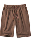 Men's Casual Solid Color Breathable Cotton Shorts