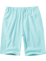 Men's Casual Solid Color Breathable Cotton Shorts