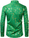 Men's Christmas Print Regular Fit Long Sleeve Shirt