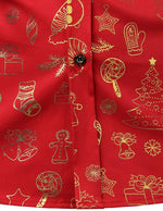 Men's Christmas Print Regular Fit Long Sleeve Shirt