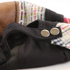 Men's cotton adjustable casual embroidered plaid fashion cap