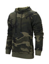 Men's Camo Long Sleeve Pullover Hoodie Fall Winter Sweatshirts