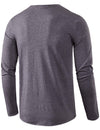 Men's Casual Solid Color Long Sleeve T-shirt