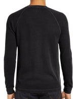 Men's  Solid Color Henry Collar Long Sleeve Casual T-Shirt