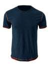 Men's Cotton Solid Color Round Neck Regular Fit Short Sleeve T-Shirt