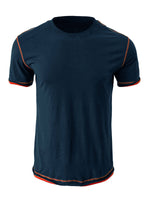 Men's Cotton Solid Color Round Neck Regular Fit Short Sleeve T-Shirt