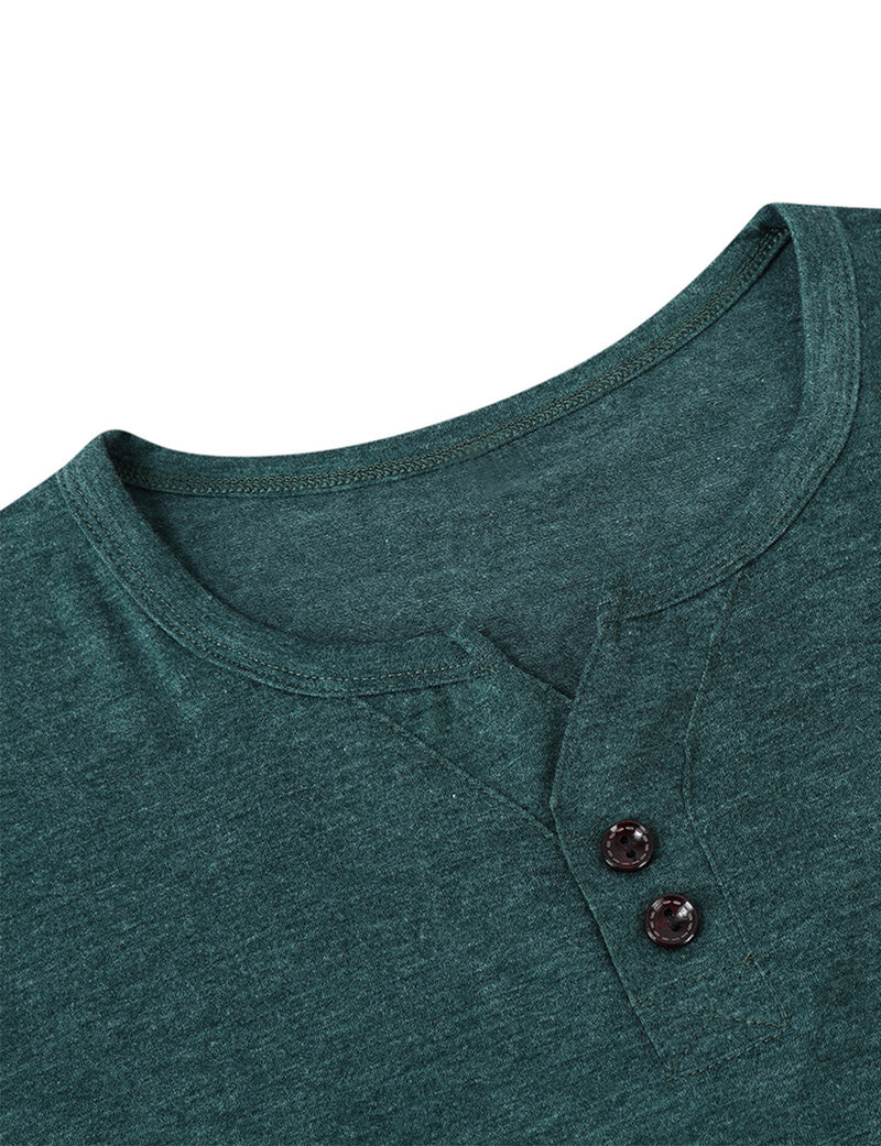 Men's Casual Solid Color Long Sleeve T-shirt