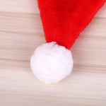 Red Plush Xmas Party Holiday Christmas Hat For Adults Unisex