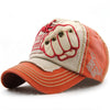 Men's Fashion Letter Rivet Fist Pattern Casual Cap