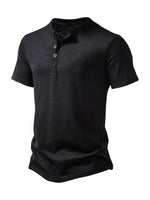 Men's Solid Color Casual Short Sleeve T-Shirt