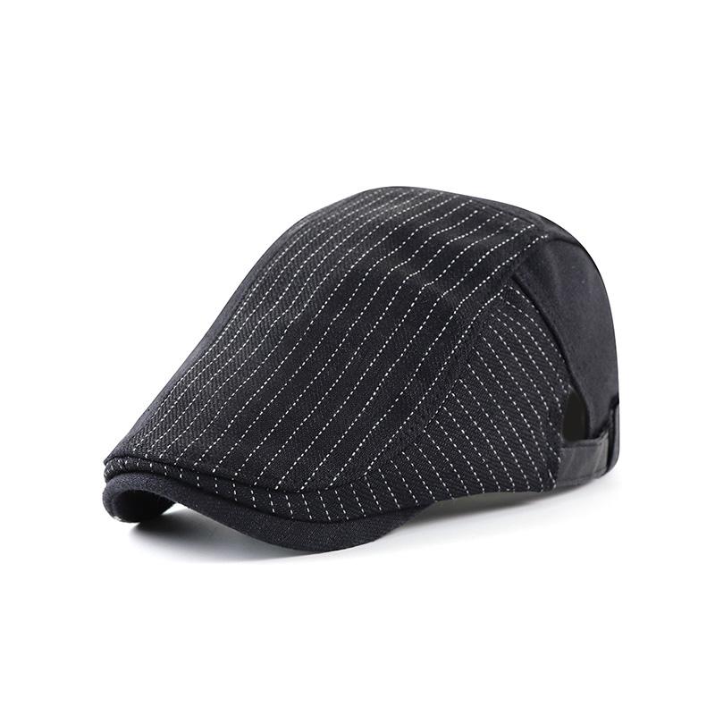 Men's Striped Stitching Casual All-match Cap