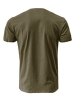 Men's Casual Summer Solid Color Pocket Short Sleeve T-Shirt