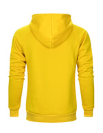Men's Solid Long Sleeve Pullover Fall Winter Hoodie Sweatshirts With Pocket