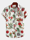 Men's Short Sleeve Floral Tropical Hawaiian Shirt