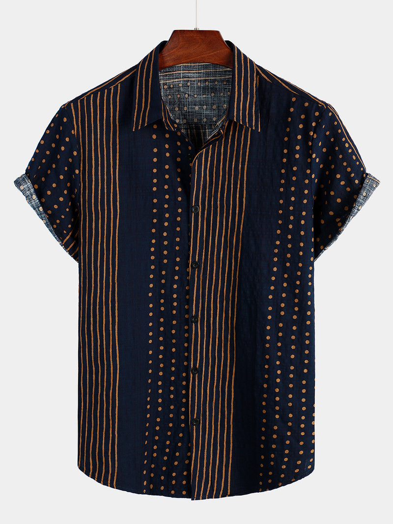 Men‘s Summer Tropical Short Sleeve Hawaiian Shirt