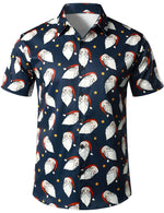 Men's Funny Santa Christmas Vacation Short Sleeve Shirt