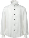 Mens Ruffle Pirate Shirts Medieval Renaissance Cosplay Costume Steampunk Victorian Tops