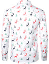 Bundle Of 3|Men's Printed Regular Fit Festive Long Sleeve Shirt